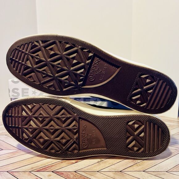 Converse x PLAY Comme des Garçons Chuck 70 M 8 W 10 Black Sneakers Heart 150204C - Picture 6 of 8